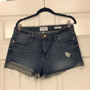 Frame “Le Cutoff” Denim Shorts, size 30